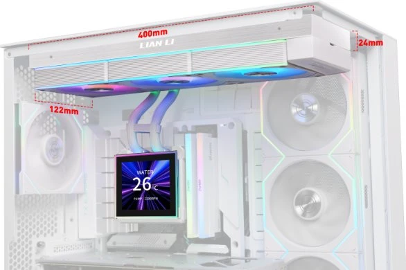 Lian Li HydroShift II LCD-S 360CL, weiß