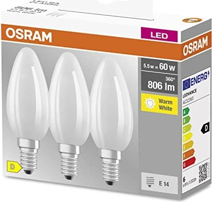 Osram Ledvance LED Base Retro Classic B E14 6W/827