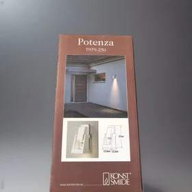 Konstsmide Potenza GU10 13.5cm Wandleuchte 1-flammig weiß