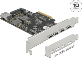 DeLOCK 4x USB-C 3.1, PCIe 3.0 x4