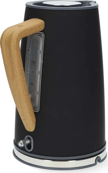 Nedis KAWK510EBK Wasserkocher mit Holzgriff