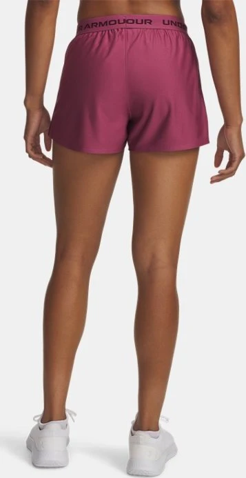 Under Armour Tech Play Up Hose kurz fuchsia dusk/dark maroon (Damen)