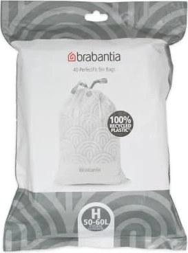 Brabantia PerfectFit Müllbeutel Typ H 50-60l, 40 Stück