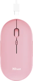 Trust Puck Wireless Mouse rosa, USB/Bluetooth