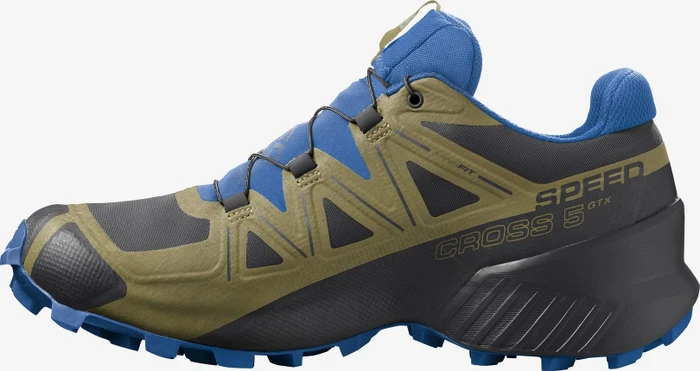 Salomon Speedcross 5 GTX black/green moss/skydiver (Herren)