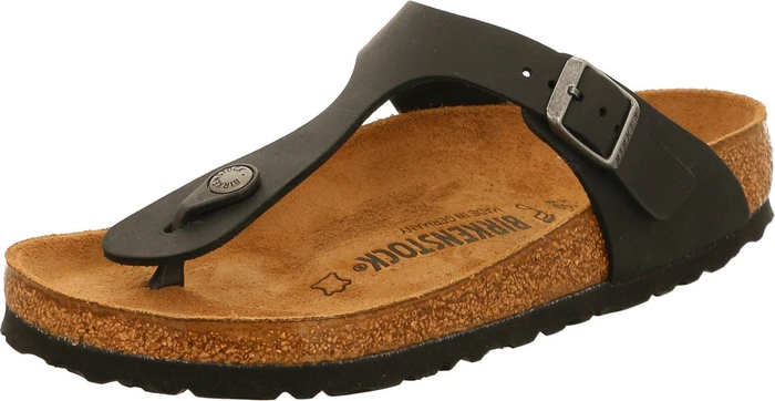 Birkenstock Gizeh Naturleder geölt schwarz (Damen)