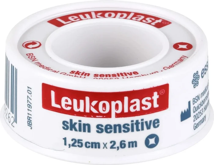 BSN medical Leukoplast skin sensitive weiß, 1.25cm x 2.6m, 1 Stück