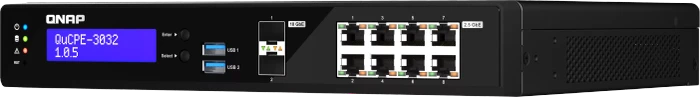 QNAP QuCPE-303x Dual-System VM-Host & Desktop 2.5G Managed Switch, 8x RJ-45, 2x SFP+