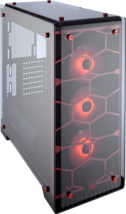 Corsair Crystal Series 570X RGB rot, Glasfenster