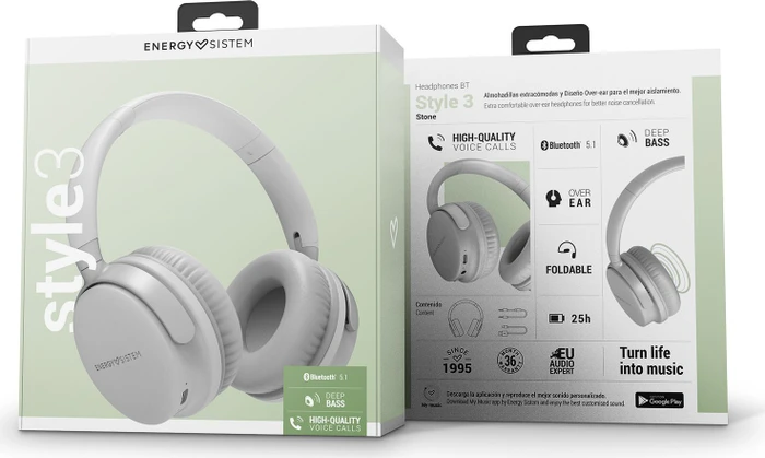 Energy Sistem Headphones BT Style 3 Stone