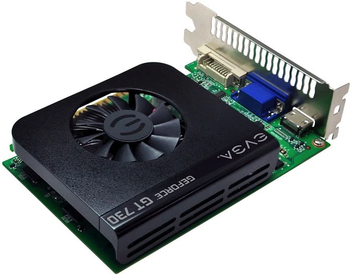 EVGA GeForce GT 730, 1GB GDDR5, VGA, DVI, HDMI