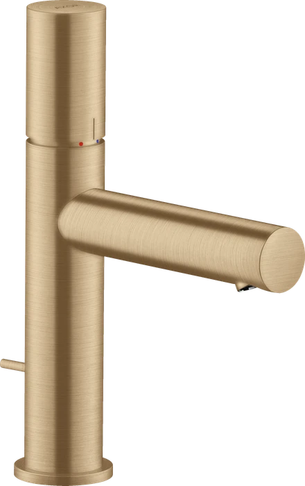 Hansgrohe Axor Uno Waschbeckenarmatur 110 mit Zerogriff und Zugstangen-Ablaufgarnitur brushed bronze