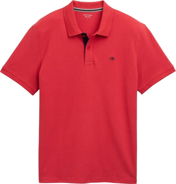 Tom Tailor Piqué Poloshirt kurzarm samba red (Herren)