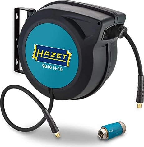 Hazet 9040N/2 Druckluft-Wandschlauchaufroller, 15m