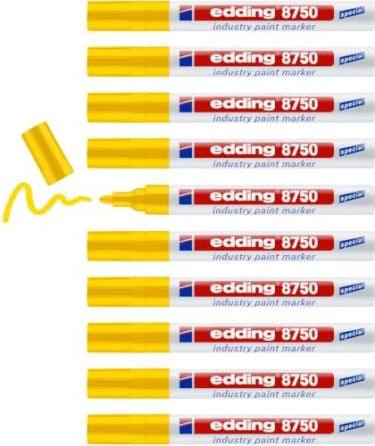 edding 8750 Lackmarker gelb, 10er-Pack