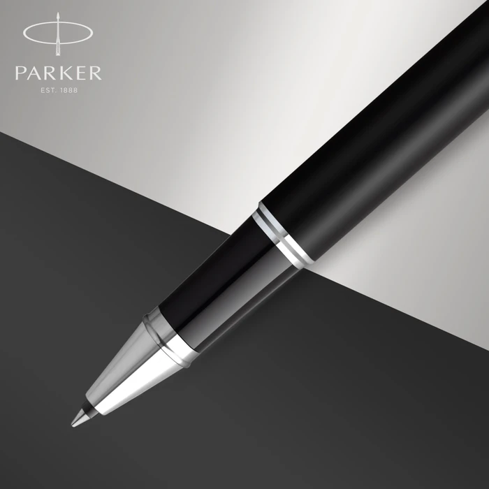 Parker IM Tintenroller (Mine) matte black lacquer/chrome trim, Geschenkbox