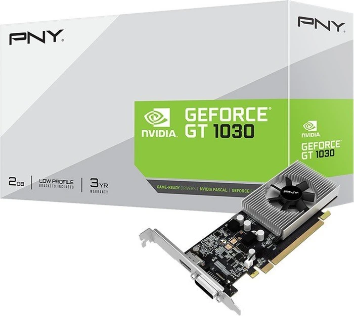 PNY GeForce GT 1030, 2GB GDDR5, DVI, HDMI