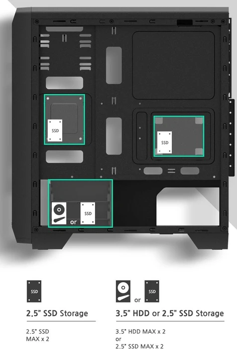 Zalman S2 TG, Glasfenster