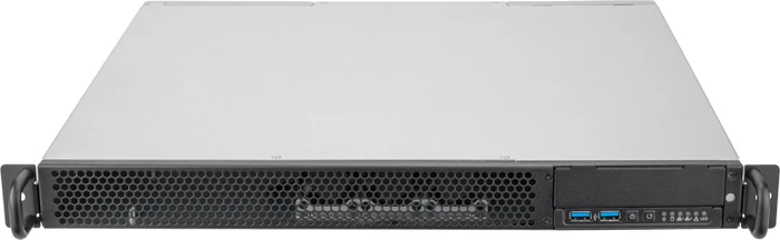 SilverStone RM100, Rackmount Storage, schwarz/grau, 1HE, Flex-ATX