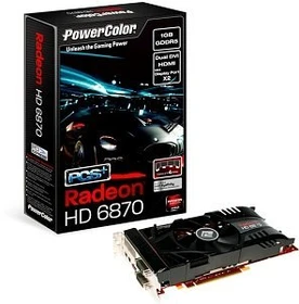 PowerColor Radeon HD 6870 PCS+, 1GB GDDR5, 2x DVI, HDMI, 2x mDP
