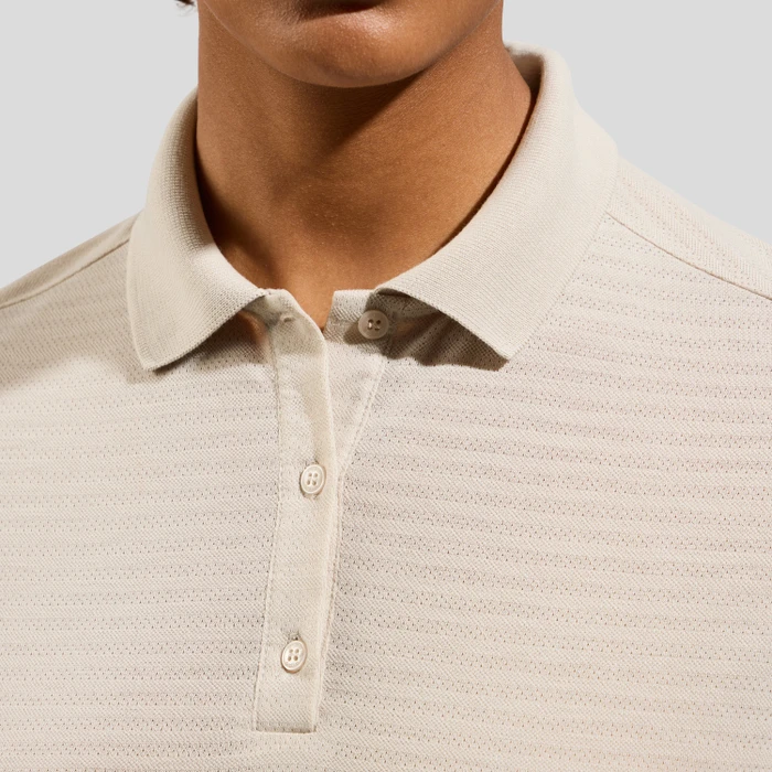 Odlo Ascent Natural Poloshirt kurzarm silver cloud (Damen)