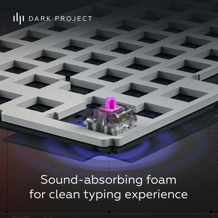 Dark Project ALU87A Midnight Gaming Keyboard, blau/schwarz, LEDs RGB, g3ms Zircon Speed, USB, DE