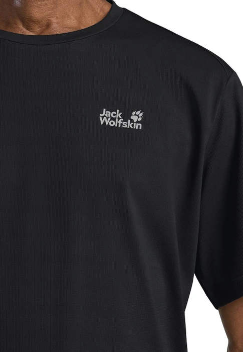 Jack Wolfskin Delgami Funktionsshirt kurzarm schwarz (Herren)