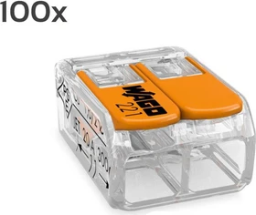 Wago COMPACT-Verbindungsklemme bis 4mm² 2-Leiter, 100 Stück