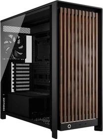 Corsair Frame 5000D RS Wood, schwarz/braun, Glasfenster