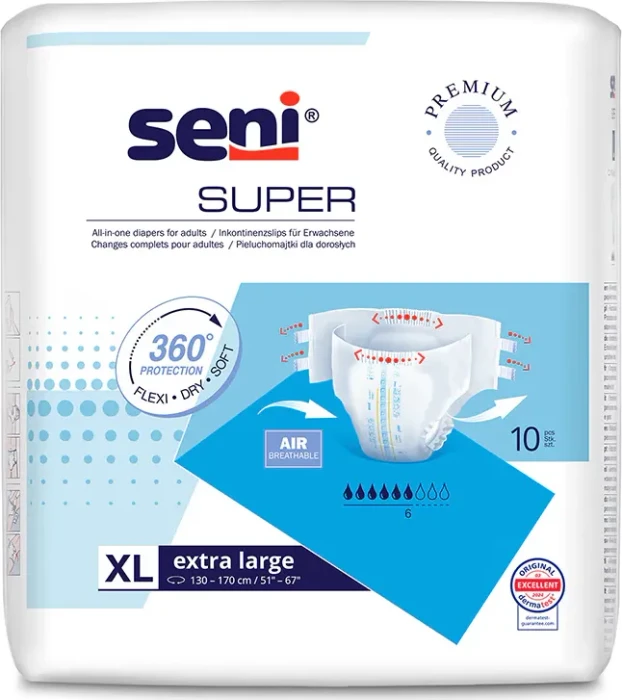 Seni Super SENI Schutzhose Größe XL, 10 Stück