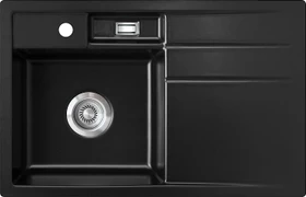 systemceram Bela 78 F Einbau Becken links nero