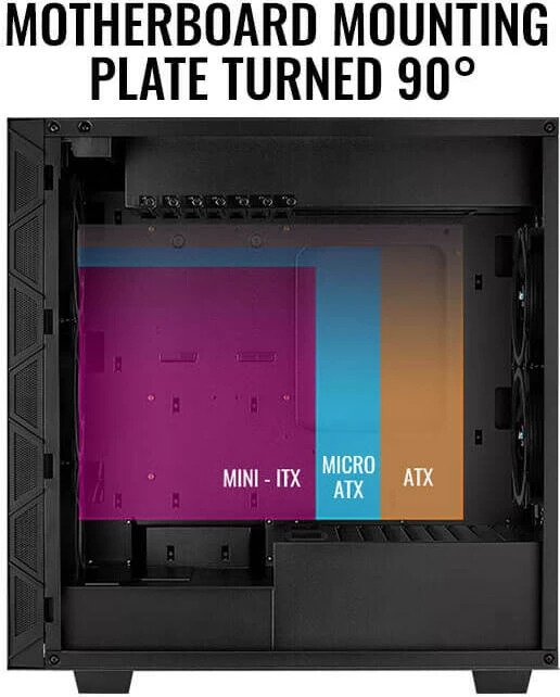AeroCool Flo, schwarz, Glasfenster