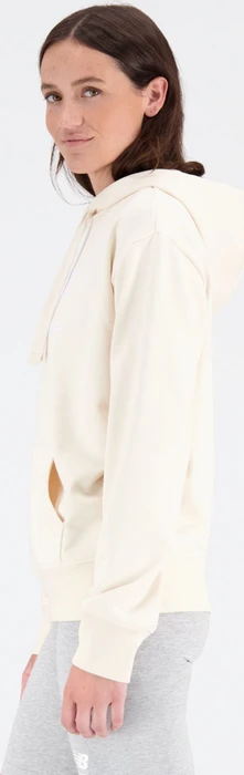 New Balance Essentials Stacked Logo Hoodie team cream (Damen)
