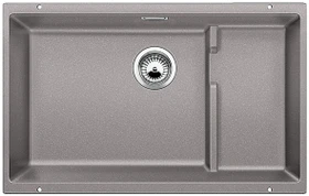 Blanco Subline 700-U Level Unterbau Becken mittig mit Ablauffernbedienung alumetallic