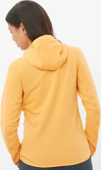Salomon Essential Lightwarm Hooded Funktionsjacke warm apricot (Damen)