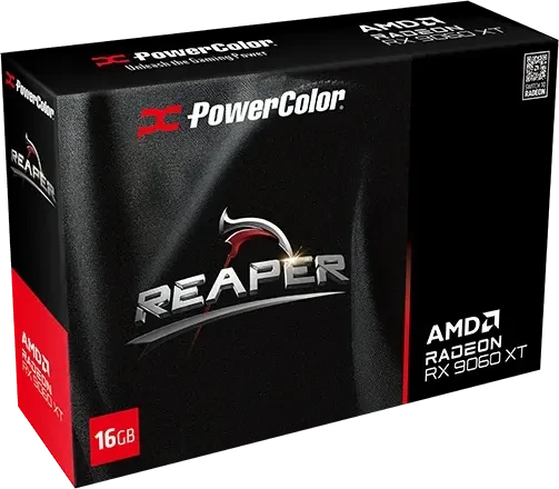 PowerColor Reaper Radeon RX 9060 XT, 16GB GDDR6, HDMI, 2x DP