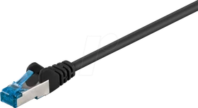 goobay Patchkabel, Cat6a, S/FTP, RJ-45/RJ-45, 50m, schwarz
