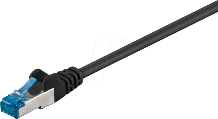 goobay Patchkabel, Cat6a, S/FTP, RJ-45/RJ-45, 50m, schwarz