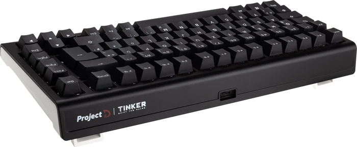 Ducky Tinker 75, schwarz/weiß, MX RGB RED, USB, DE