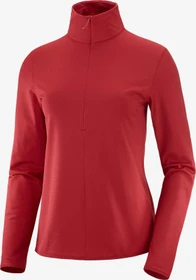 Salomon Essential Lightwarm Fleece Jacke red chili (Damen)