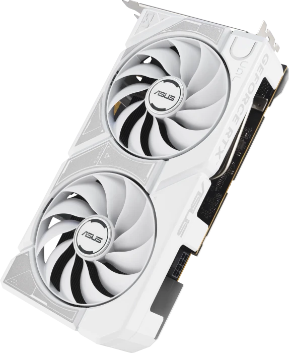 ASUS Dual GeForce RTX 5060 White OC Edition, DUAL-RTX5060-O8G-WHITE, 8GB GDDR7, HDMI, 3x DP