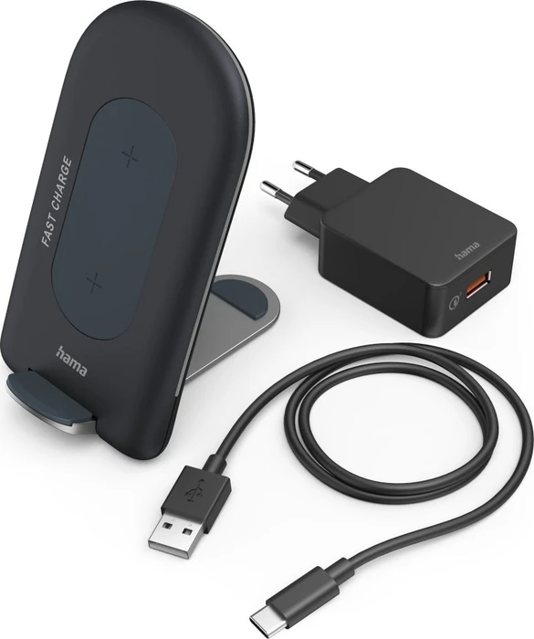Hama Wireless Charger QI-FC15S schwarz