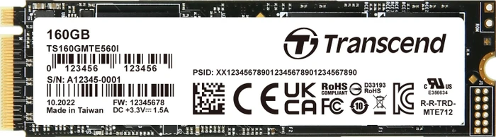 Transcend Industrial MTE560I, M.2