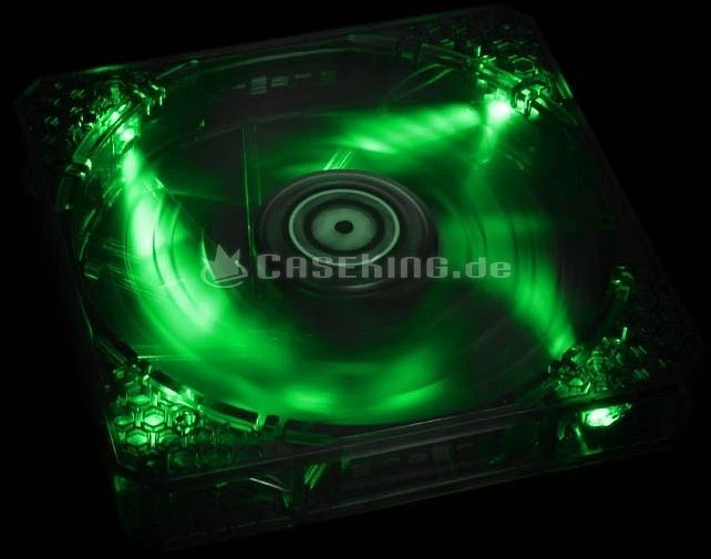 BitFenix Spectre Pro LED schwarz/grün, 140mm