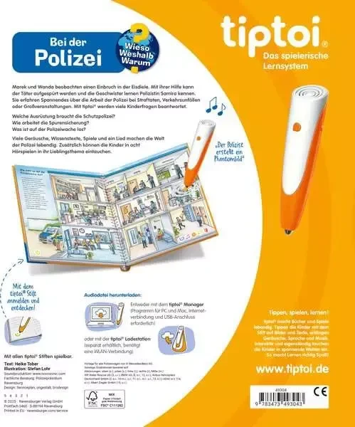 Ravensburger tiptoi Buch: Wieso? Weshalb? Warum?: Bei der Polizei