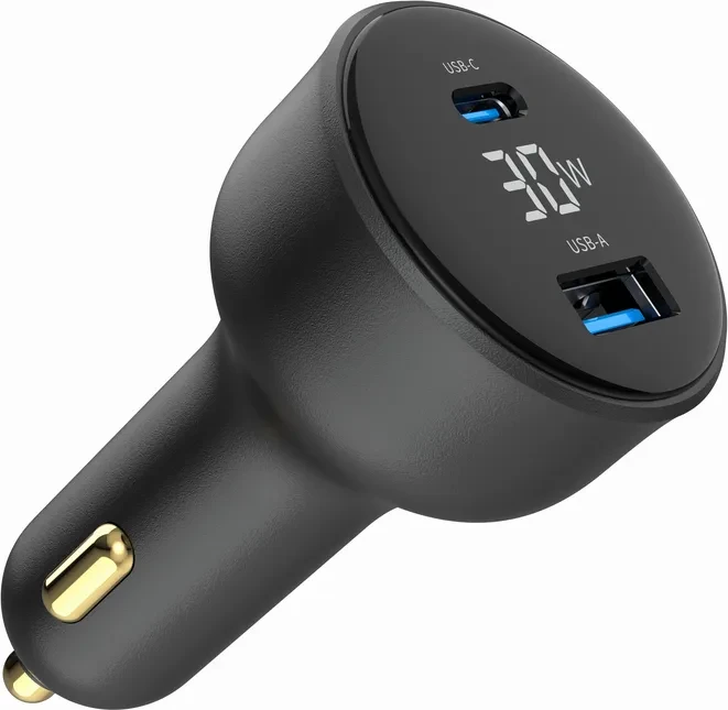 Gembird Dual-Port USB-Kfz Ladeadapter 30W schwarz