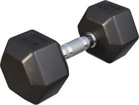 Gorilla Sports Hexagon Gummi Kurzhantel 12.5kg