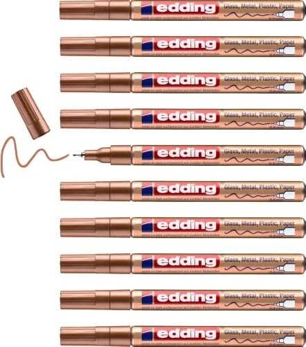 edding 780 Glanzlackmarker kupfer, 10er-Pack