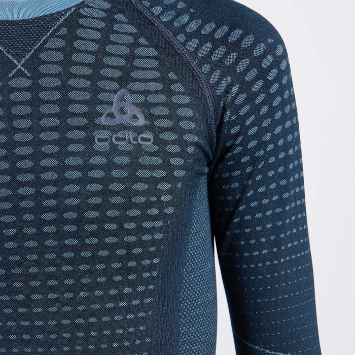 Odlo Performance Warm Funktionsshirt langarm provincial blue (Junior)