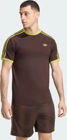 adidas 3-Streifen T-Shirt kurzarm aurora coffee/preloved lime (Herren)